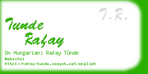 tunde rafay business card